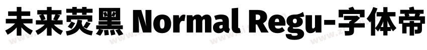 未来荧黑 Normal Regu字体转换